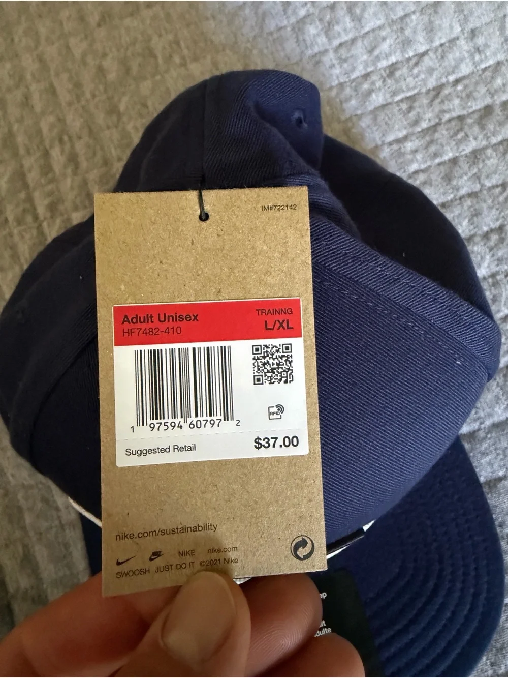 Nike SnapBack 2-Pack Circle Patch Pro Dri-Fit Snapback Hats - White & Navy